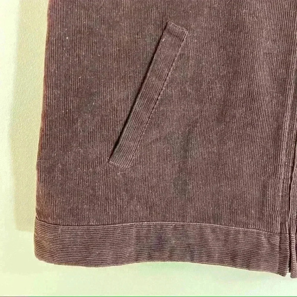 Vintage Lauren Ralph Lauren Chocolate Brown Corduroy Rib Zip Vest Jacket Size XL - Picture 7 of 8